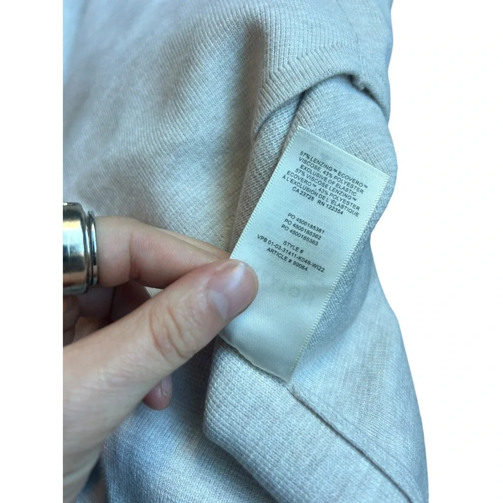 Babaton Aritzia Society Sweater Heather Grey Button-Up Knit Shacket Women's XS